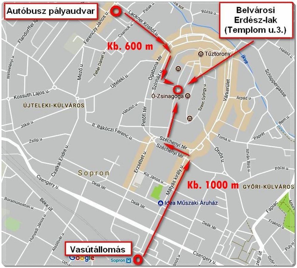 Belvarosi Erdesz-Lak Sopron Eksteriør bilde